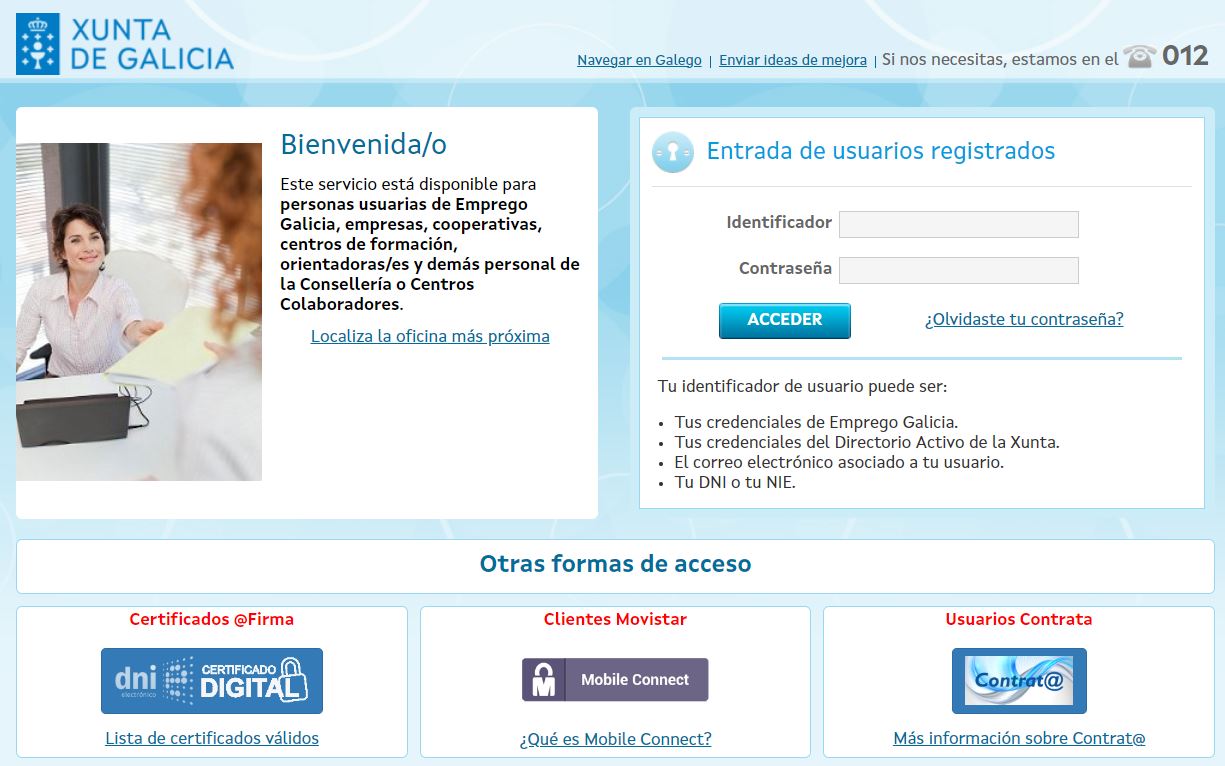  renovar paro galicia  