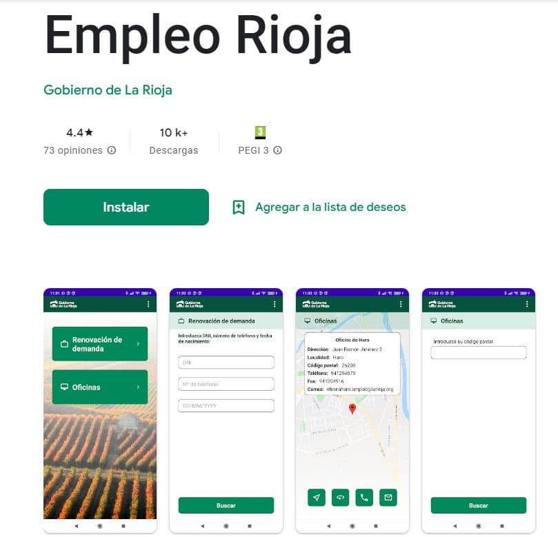  android para renovar demanda de empleo la rioja   