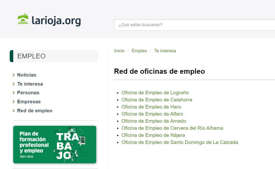  oficinas para renovar demanda de empleo la rioja   